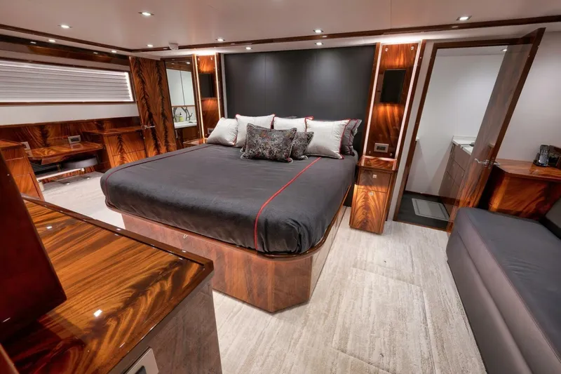 Nikki Bella Yacht Photos Pics 2025 Viking 90 Convertible- NIKKI BELLA- Master Stateroom