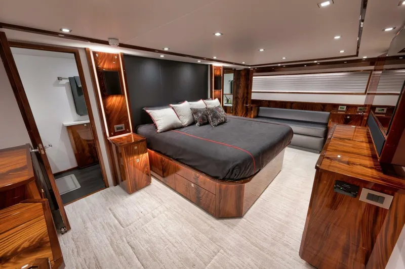 Nikki Bella Yacht Photos Pics 2025 Viking 90 Convertible- NIKKI BELLA- Master Stateroom