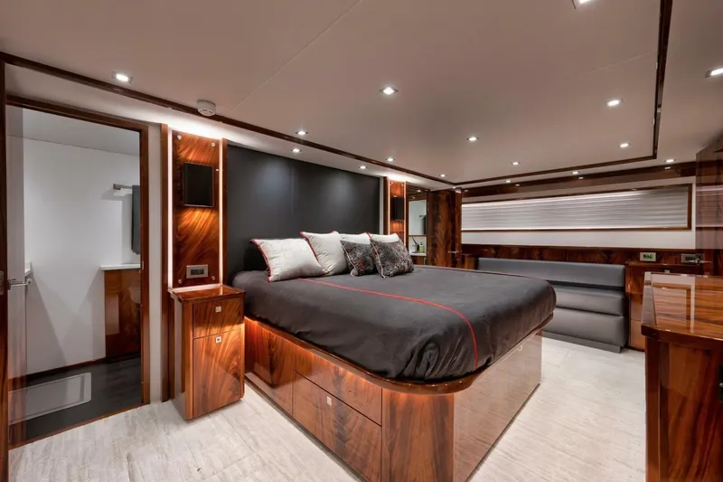 Nikki Bella Yacht Photos Pics 2025 Viking 90 Convertible- NIKKI BELLA- Master Stateroom