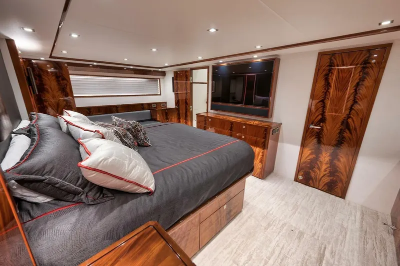 Nikki Bella Yacht Photos Pics 2025 Viking 90 Convertible- NIKKI BELLA- Master Stateroom