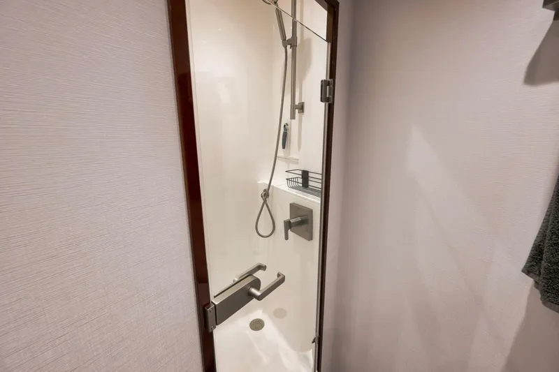 Nikki Bella Yacht Photos Pics 2025 Viking 90 Convertible- NIKKI BELLA- Forward Stateroom Head