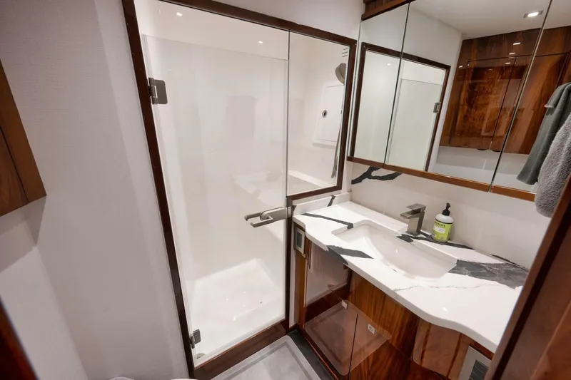 Nikki Bella Yacht Photos Pics 2025 Viking 90 Convertible- NIKKI BELLA- Starboard Stateroom Head