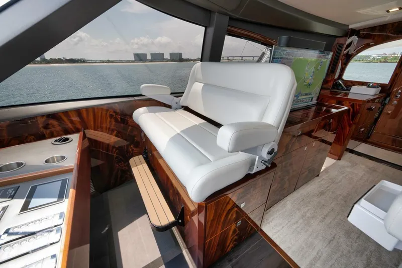 Nikki Bella Yacht Photos Pics 2025 Viking 90 Convertible- NIKKI BELLA- Enclosed Bridge Helm