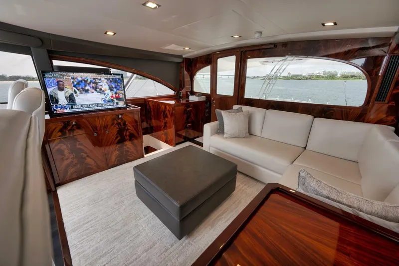 Nikki Bella Yacht Photos Pics 2025 Viking 90 Convertible- NIKKI BELLA- Enclosed Bridge