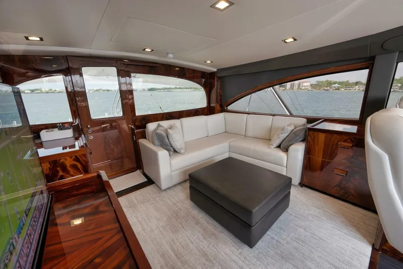 Nikki Bella Yacht Photos Pics 2025 Viking 90 Convertible- NIKKI BELLA- Enclosed Bridge