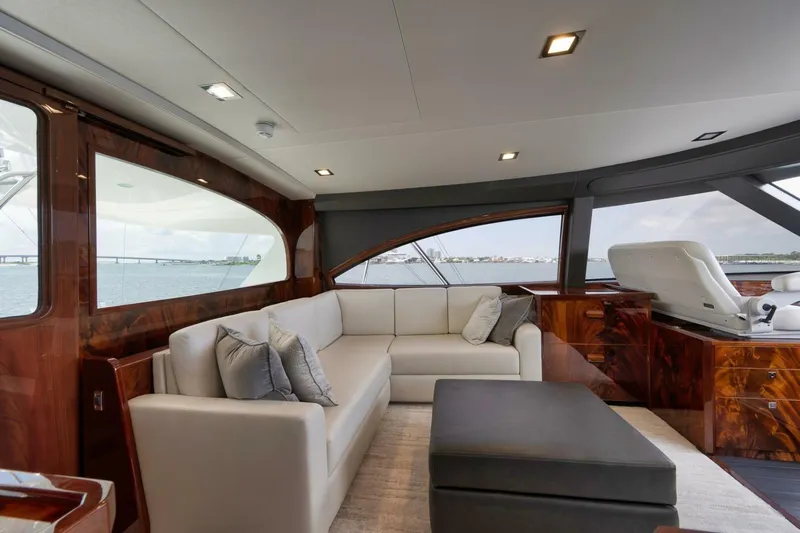 Nikki Bella Yacht Photos Pics 2025 Viking 90 Convertible- NIKKI BELLA- Enclosed Bridge