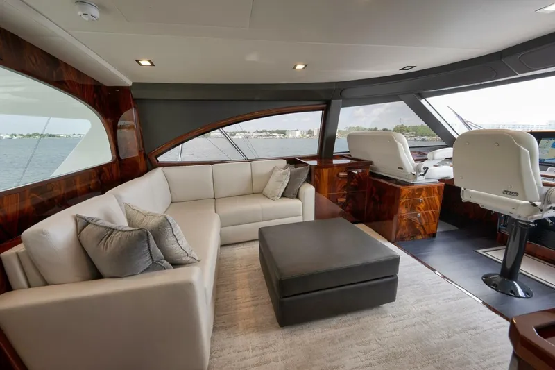 Nikki Bella Yacht Photos Pics 2025 Viking 90 Convertible- NIKKI BELLA- Enclosed Bridge