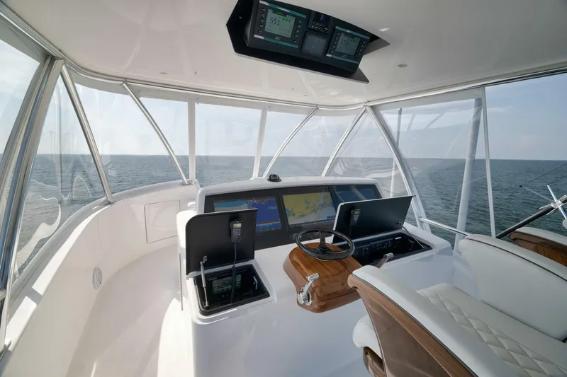 Nikki Bella Yacht Photos Pics 2025 Viking 90 Convertible- NIKKI BELLA- Flybridge Helm