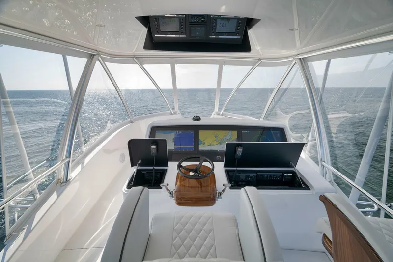 Nikki Bella Yacht Photos Pics 2025 Viking 90 Convertible- NIKKI BELLA- Flybridge Helm