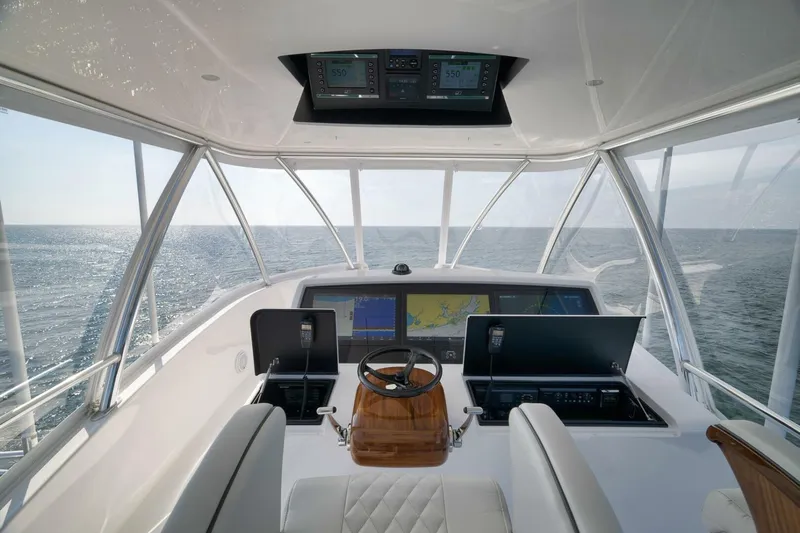 Nikki Bella Yacht Photos Pics 2025 Viking 90 Convertible- NIKKI BELLA- Flybridge Helm