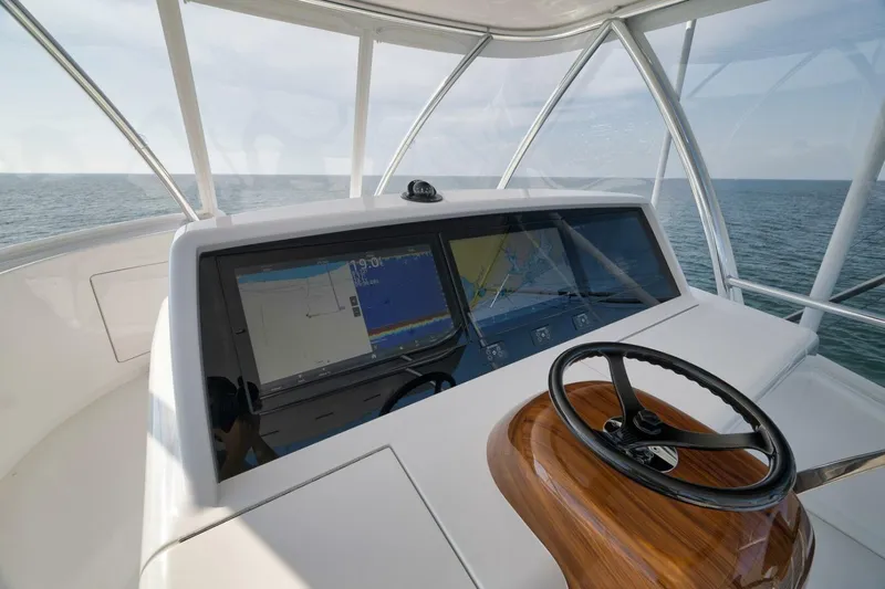 Nikki Bella Yacht Photos Pics 2025 Viking 90 Convertible- NIKKI BELLA- Flybridge Helm