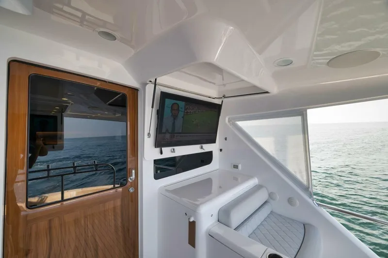 Nikki Bella Yacht Photos Pics 2025 Viking 90 Convertible- NIKKI BELLA- Cockpit