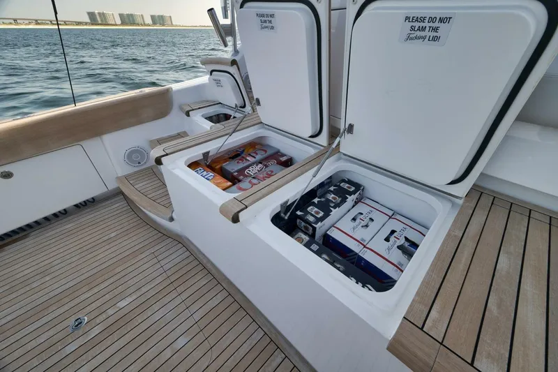 Nikki Bella Yacht Photos Pics 2025 Viking 90 Convertible- NIKKI BELLA- Cockpit