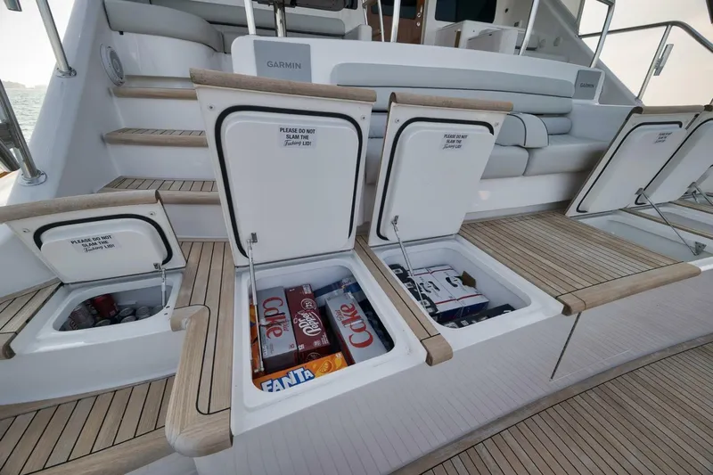 Nikki Bella Yacht Photos Pics 2025 Viking 90 Convertible- NIKKI BELLA- Cockpit