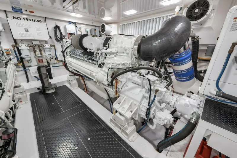 Nikki Bella Yacht Photos Pics 2025 Viking 90 Convertible- NIKKI BELLA- Engine Room