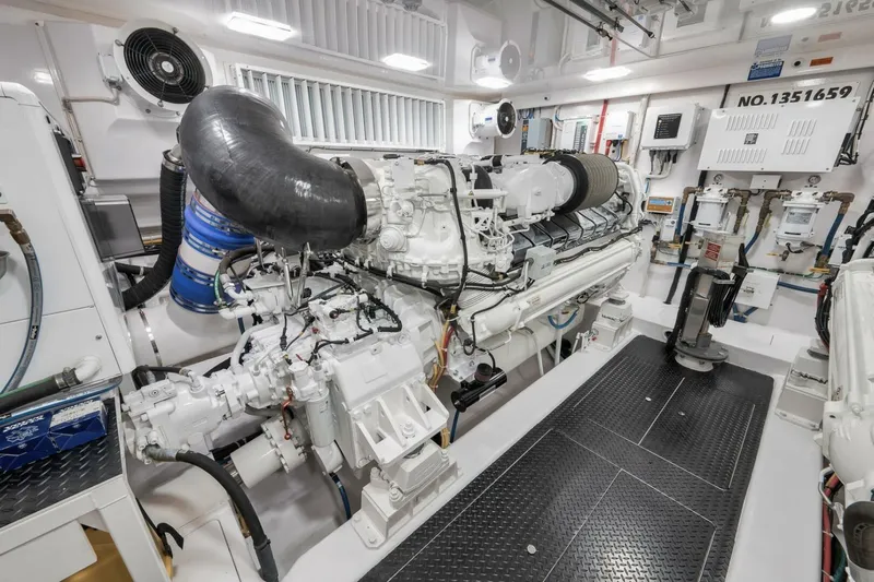 Nikki Bella Yacht Photos Pics 2025 Viking 90 Convertible- NIKKI BELLA- Engine Room