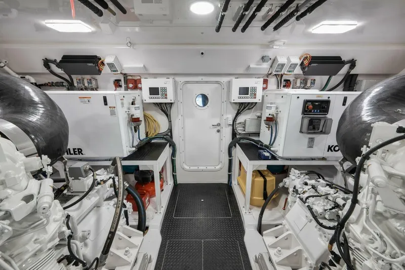 Nikki Bella Yacht Photos Pics 2025 Viking 90 Convertible- NIKKI BELLA- Engine Room