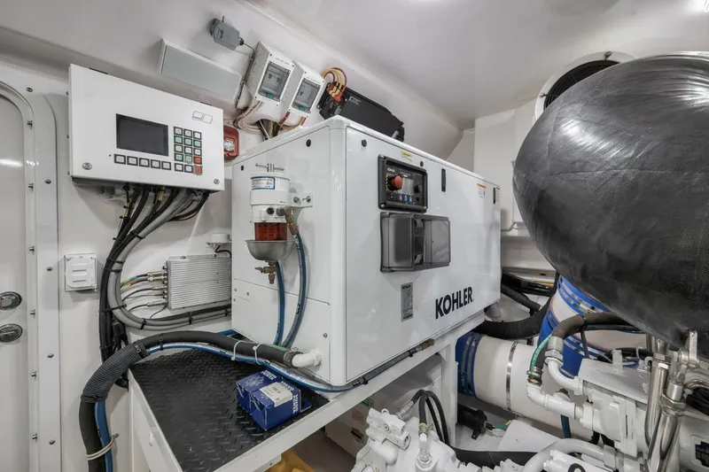 Nikki Bella Yacht Photos Pics 2025 Viking 90 Convertible- NIKKI BELLA- Engine Room