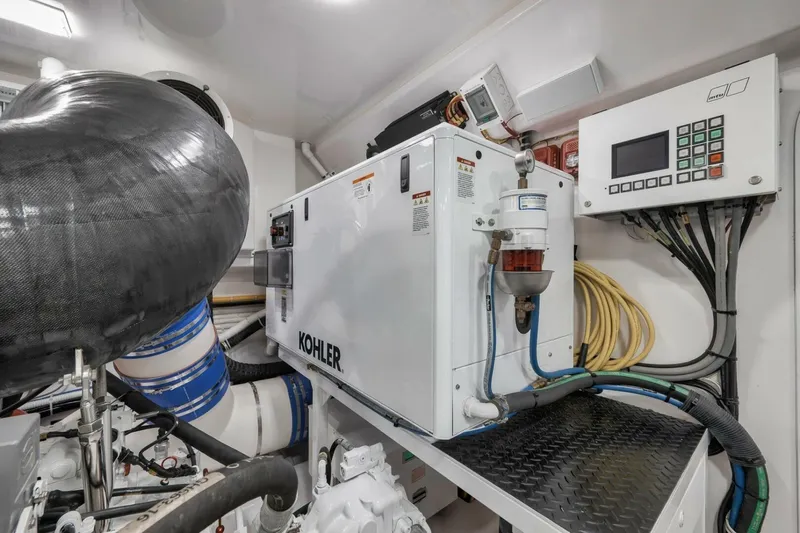 Nikki Bella Yacht Photos Pics 2025 Viking 90 Convertible- NIKKI BELLA- Engine Room