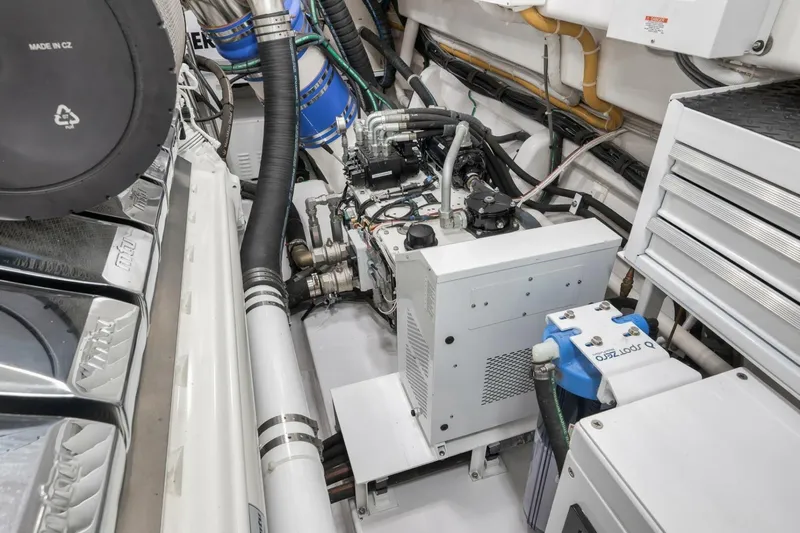 Nikki Bella Yacht Photos Pics 2025 Viking 90 Convertible- NIKKI BELLA- Engine Room