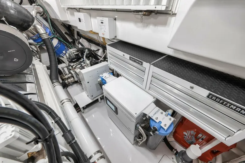 Nikki Bella Yacht Photos Pics 2025 Viking 90 Convertible- NIKKI BELLA- Engine Room