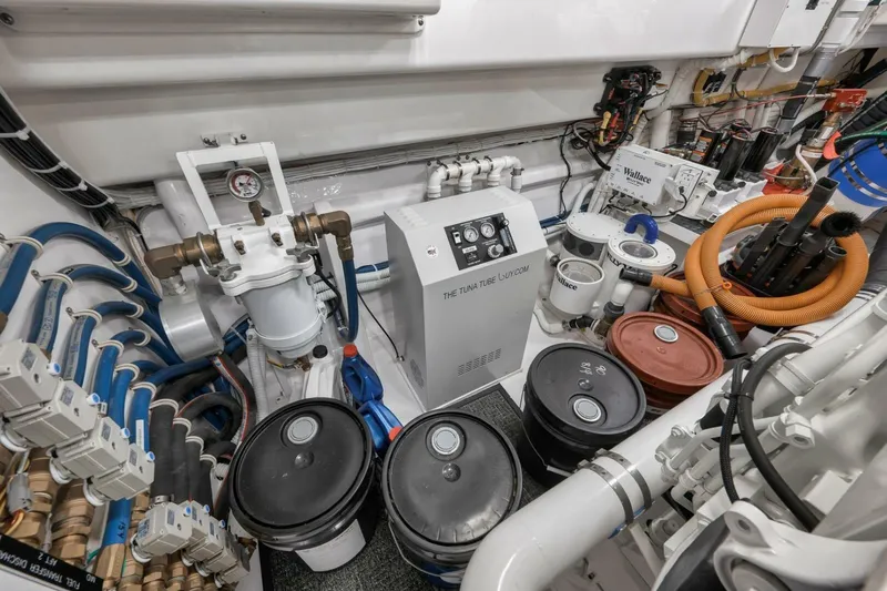 Nikki Bella Yacht Photos Pics 2025 Viking 90 Convertible- NIKKI BELLA- Engine Room