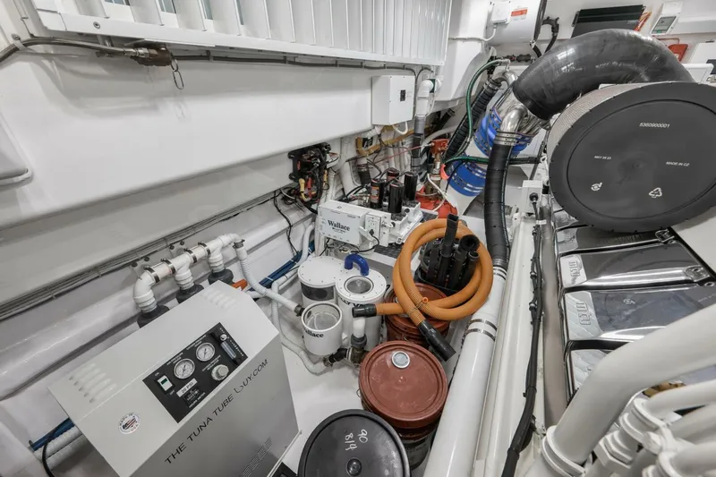 Nikki Bella Yacht Photos Pics 2025 Viking 90 Convertible- NIKKI BELLA- Engine Room