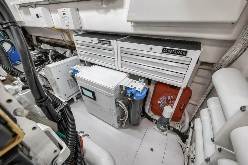 Nikki Bella Yacht Photos Pics 2025 Viking 90 Convertible- NIKKI BELLA- Engine Room