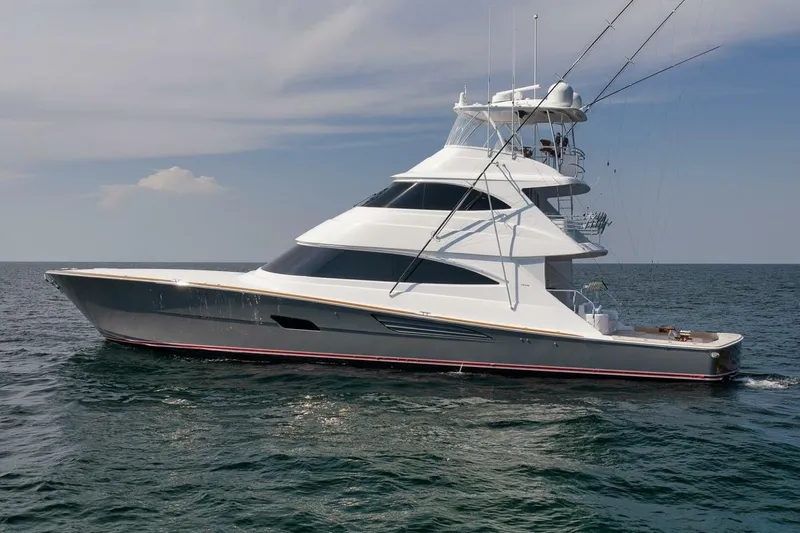 Nikki Bella Yacht Photos Pics 2025 Viking 90 Convertible- NIKKI BELLA- Port Profile