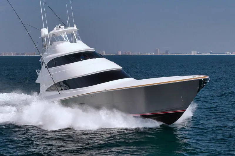 Nikki Bella Yacht Photos Pics 2025 Viking 90 Convertible- NIKKI BELLA- STBD Profile