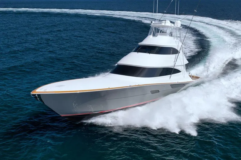 Nikki Bella Yacht Photos Pics 2025 Viking 90 Convertible- NIKKI BELLA- Port Profile