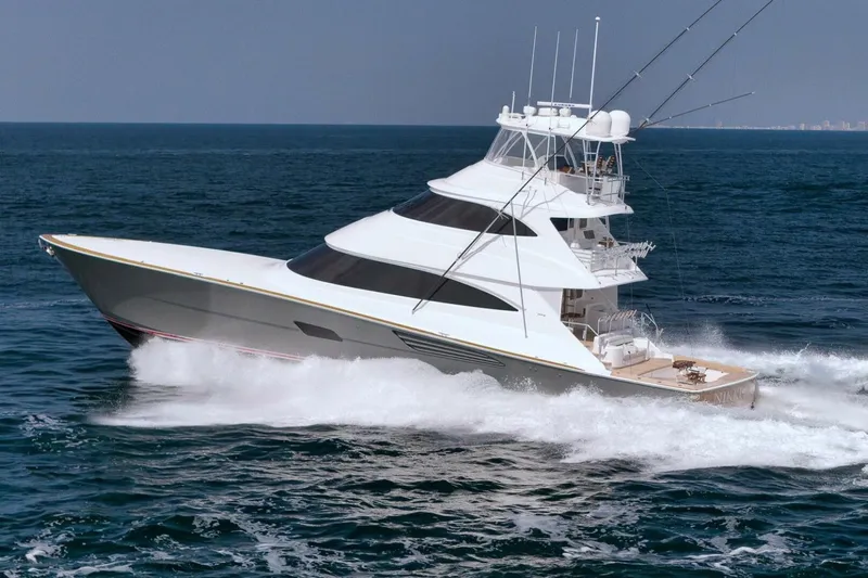 Nikki Bella Yacht Photos Pics 2025 Viking 90 Convertible- NIKKI BELLA- Port Profile
