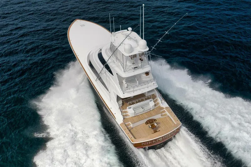 Nikki Bella Yacht Photos Pics 2025 Viking 90 Convertible- NIKKI BELLA- Transom
