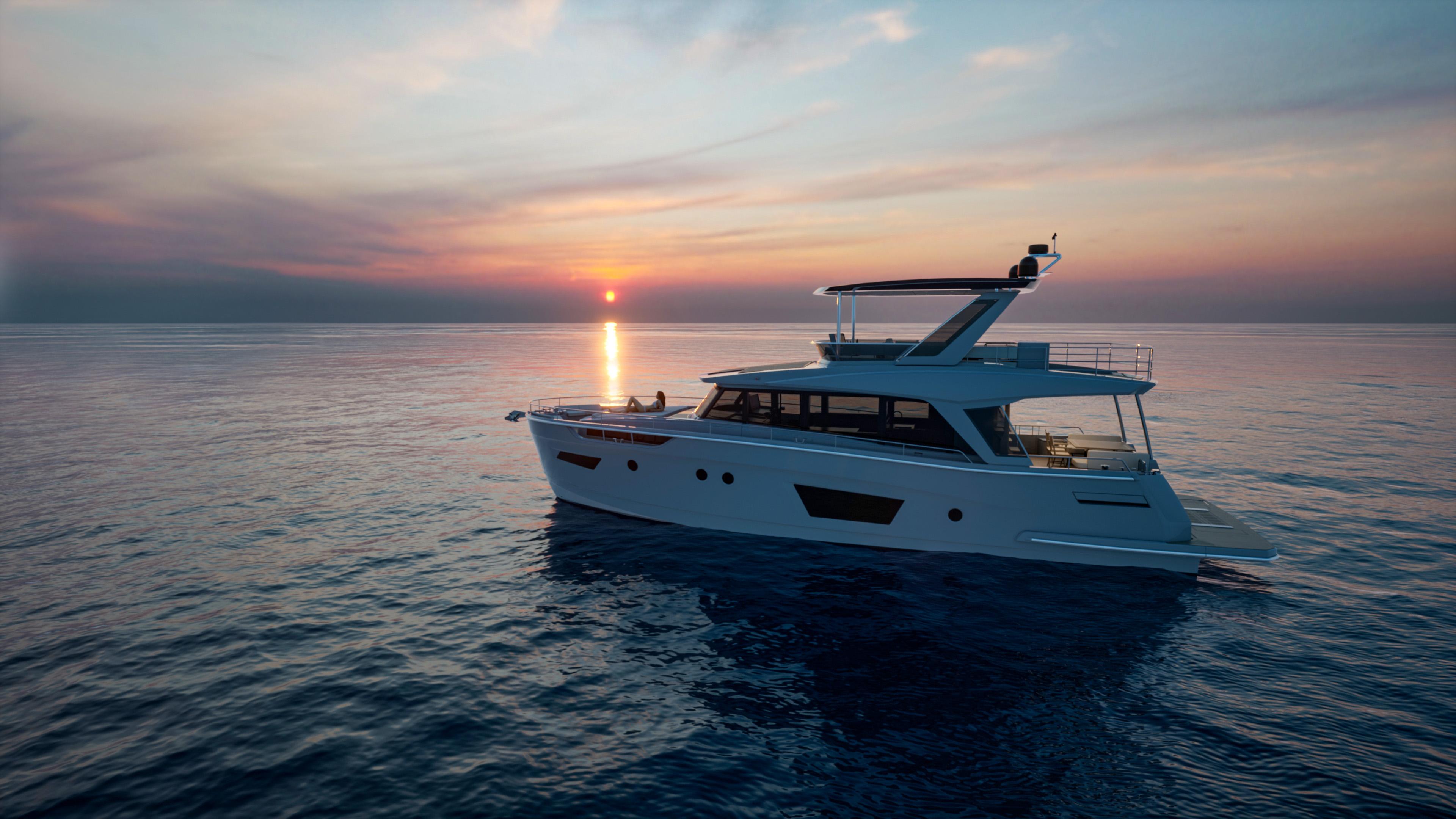 greenline 58 fly hybrid yacht