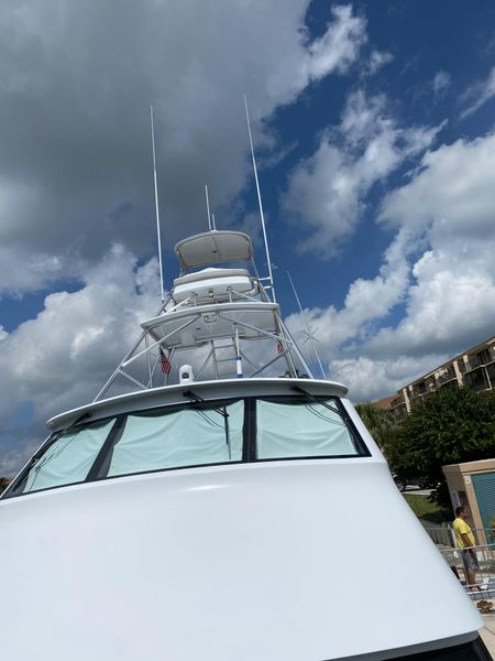 2003 Viking 65 Convertible Enclosed Bridge