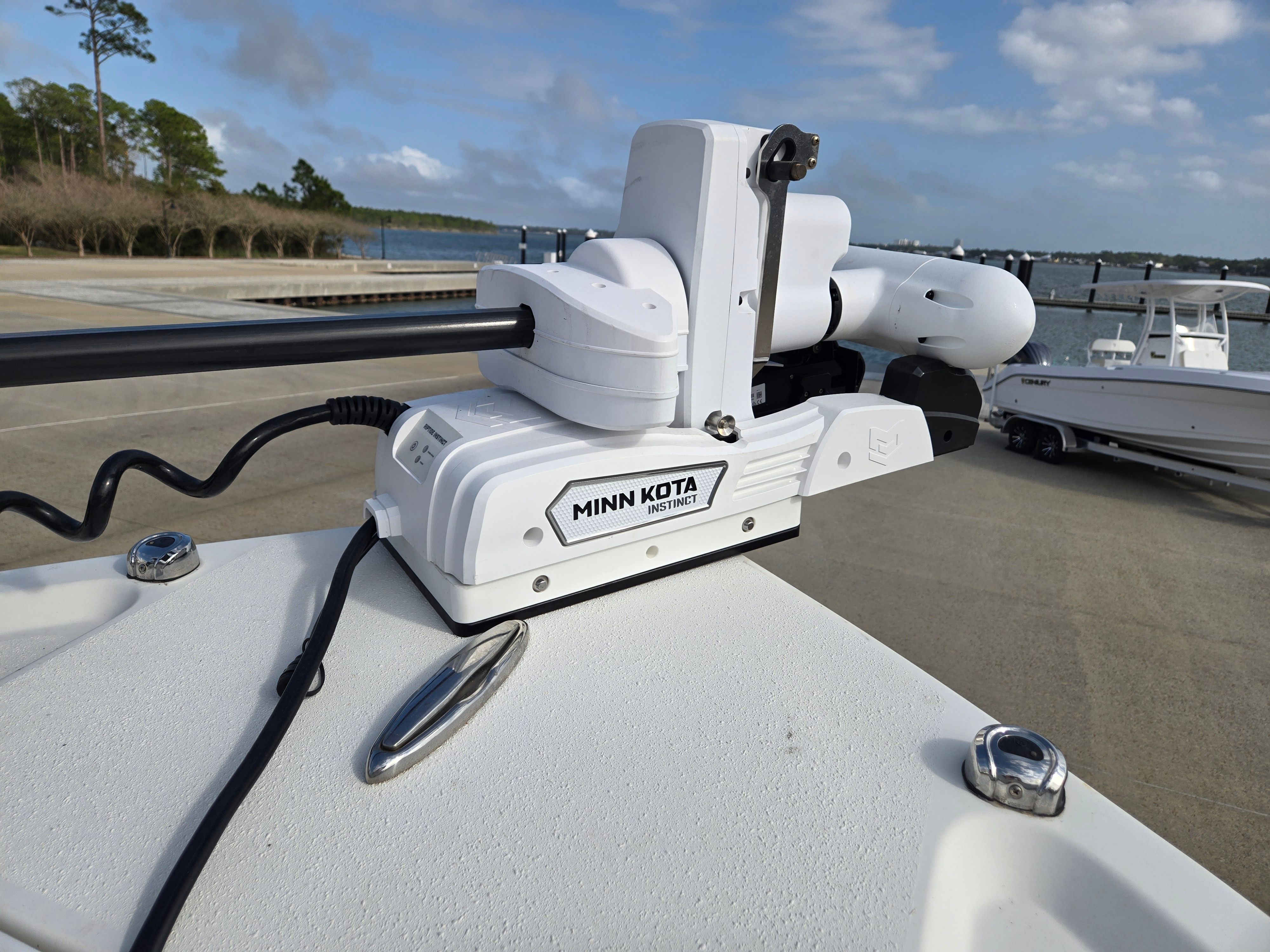 Minn Kota Instinct on Parker 2500 Special Edition boat, 2021 model.
