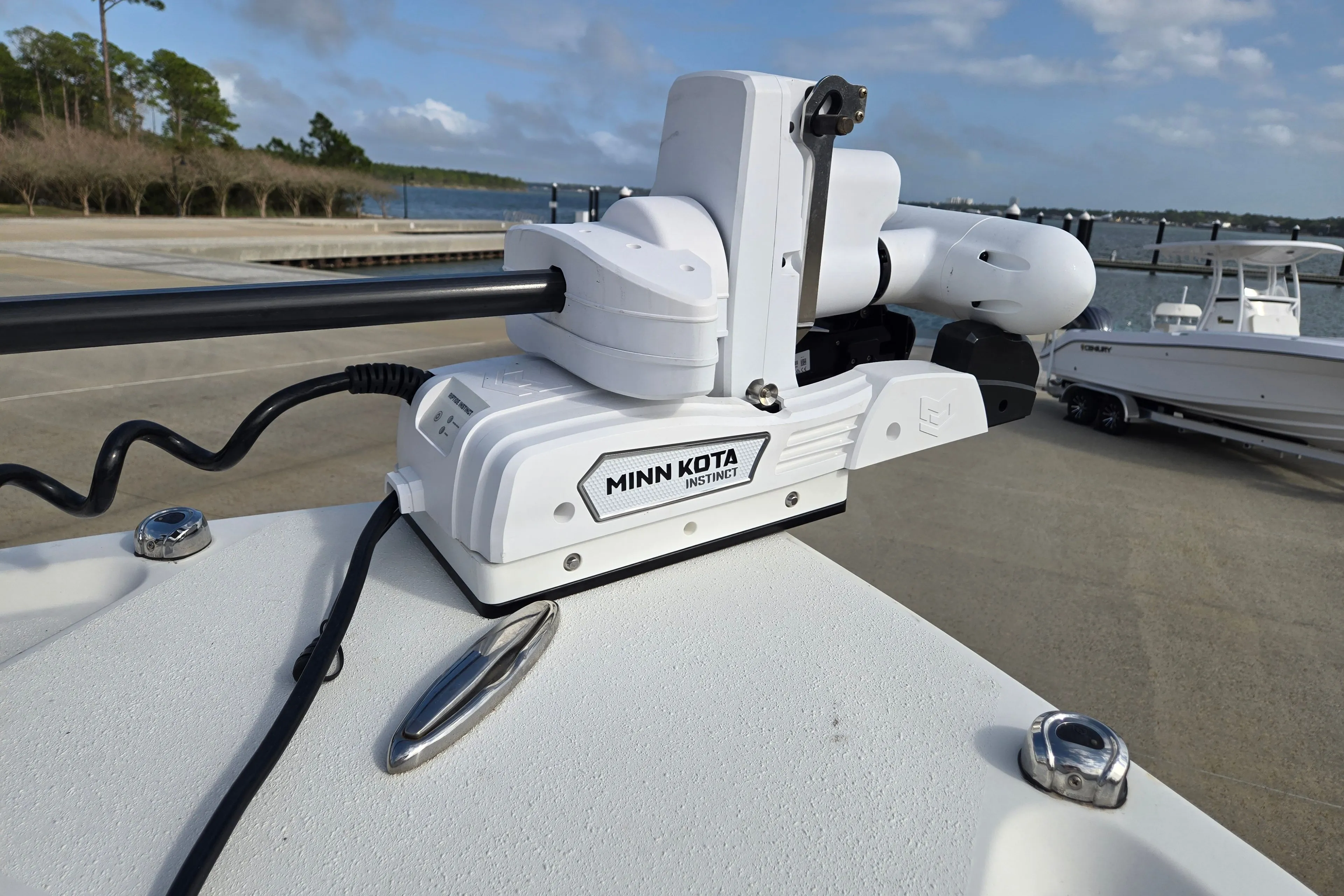 Minn Kota Instinct on Parker 2500 Special Edition boat, 2021 model.