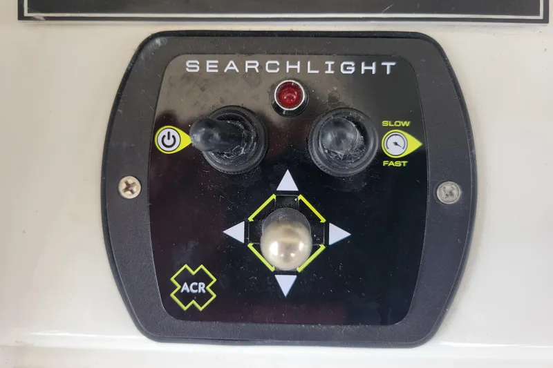Bout Time Yacht Photos Pics Control panel for searchlight on 1979 Bertram 38 Convertible boat.
