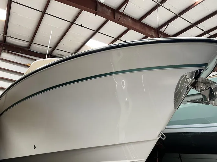  Yacht Photos Pics 2018 Grady-White Canyon 336 boat in indoor storage facility.