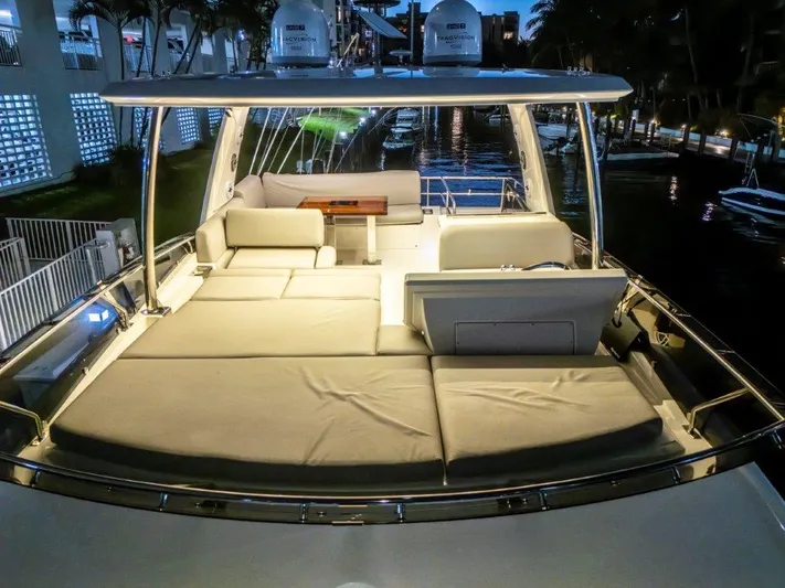 59' 2020 Prestige 590 Flybridge Yacht Photos Pics Luxurious 2020 Prestige 590 flybridge yacht with spacious seating and elegant design.