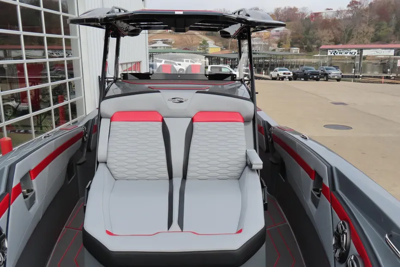  Yacht Photos Pics 2025 Sunsation 32 CCX boat interior with modern seating and sleek design.