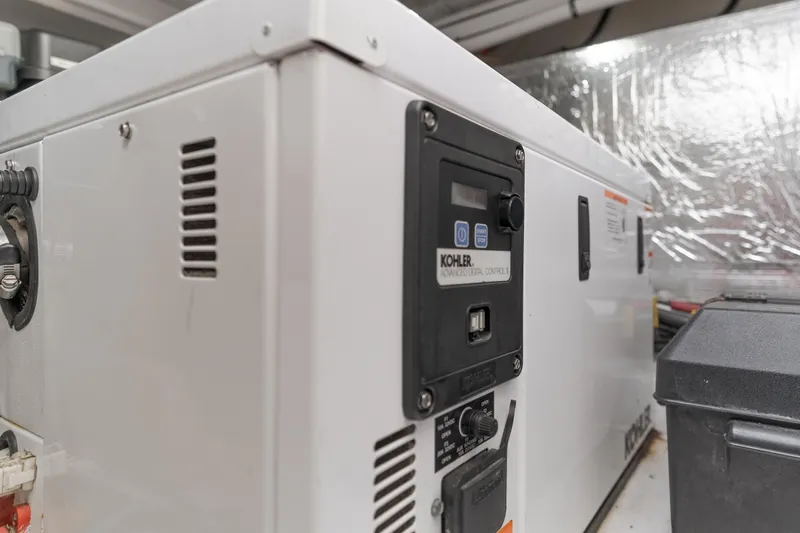 Lux Life Yacht Photos Pics Kohler generator in 2017 Cruisers Yachts 39 Express Coupe engine room.