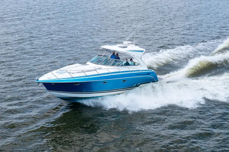 Rum Punch It Yacht Photos Pics 2018 Formula 37 Performance Cruiser speeding on open water.