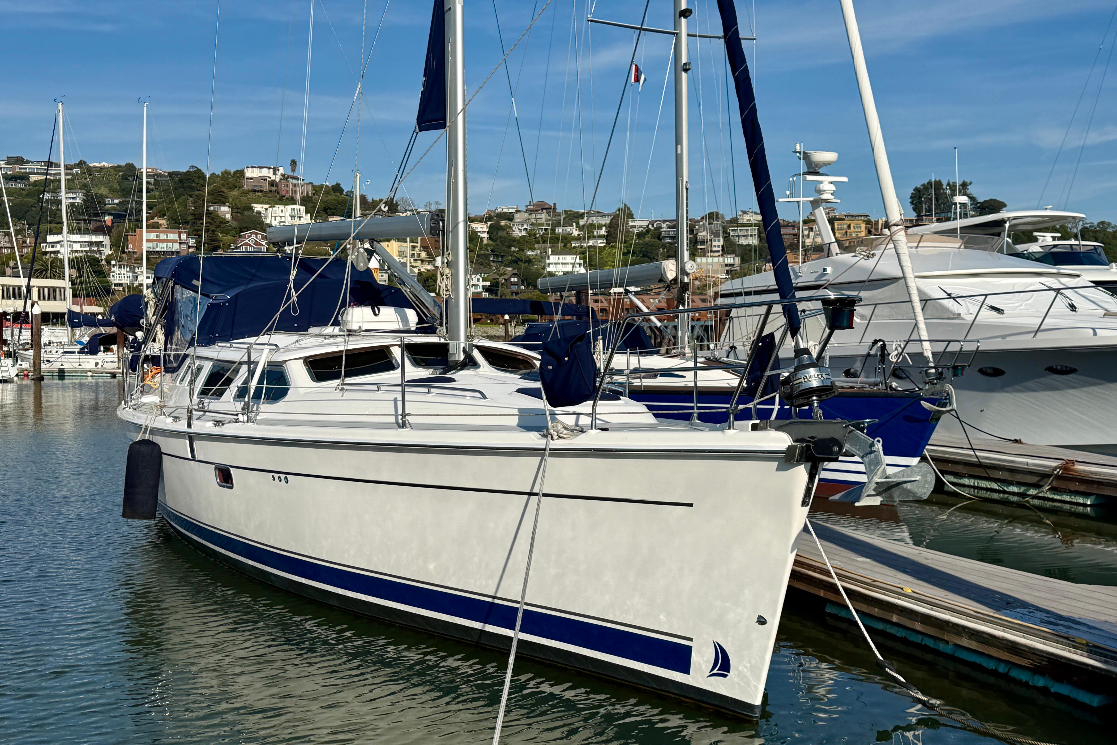 DUET at her slip in Tiburon