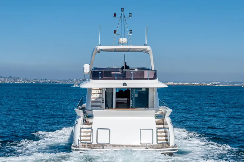  Yacht Photos Pics 2023 Massimo Marine 72' Flybridge Motor Yacht cruising on open water.