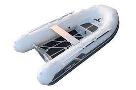 2022 ZAR Mini Rib 10 Lite inflatable boat, white with black accents.