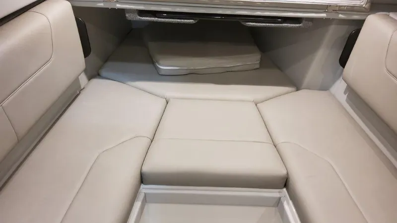  Yacht Photos Pics 2023 Formula 380 Super Sport Crossover OB interior seating area.