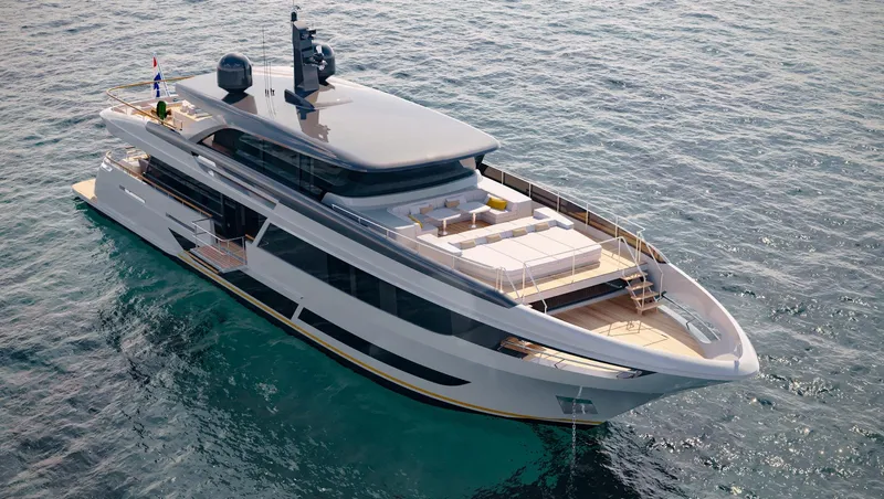 The Vessel Yacht Photos Pics 2026 Van der Valk Motor Yacht cruising on the ocean.