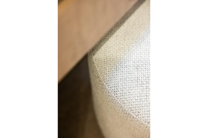 Spice Of Life II Yacht Photos Pics Close-up of textured beige fabric on Sunreef 60 yacht, 2025 model.