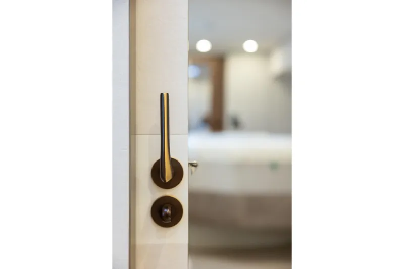 Spice Of Life II Yacht Photos Pics Luxury interior door handle on 2025 Sunreef 60 yacht.